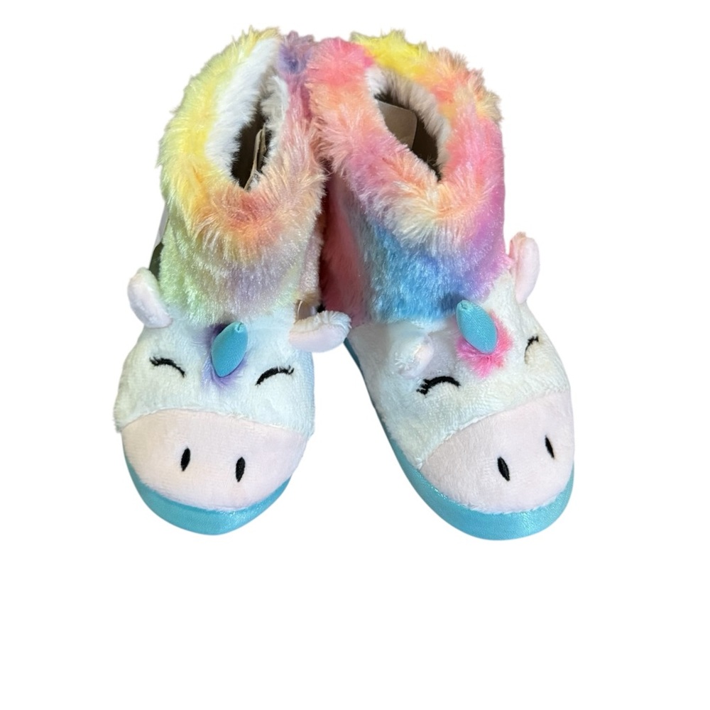 Kids Unicorn Plush Slippers